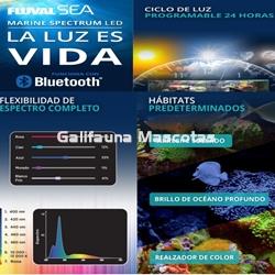 PANTALLA LED BLUETOOTH FLUVAL SEA MARINE SPECTRUM 3.0. Marino. APP Fluval. Brazos extensibles. - Imagen 2