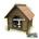 Caseta madera con techo impermeable para perro L72 x  F76 x  A72 Cms. - Imagen 1