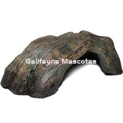 Cueva tronco para reptiles. Decoración terrarios. - Imagen 2