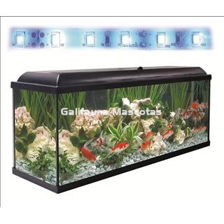 Kit acuario + Mesa Aqua-LED 130 litros. ACUARIO + MESA. COLOR NEGRO - Imagen 2